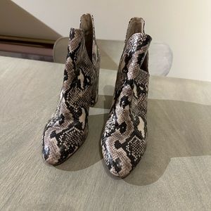 Steve Madden Snakeskin Booties